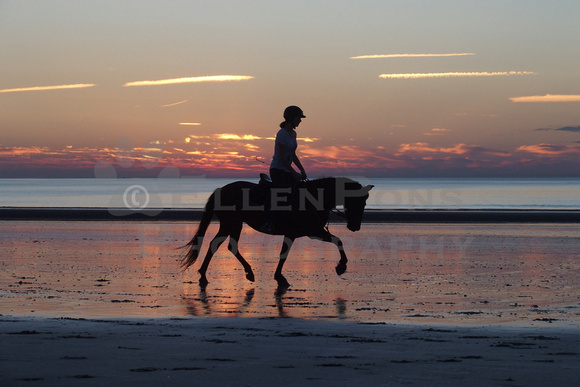 Deaville first night sunset beach horses-9070179
